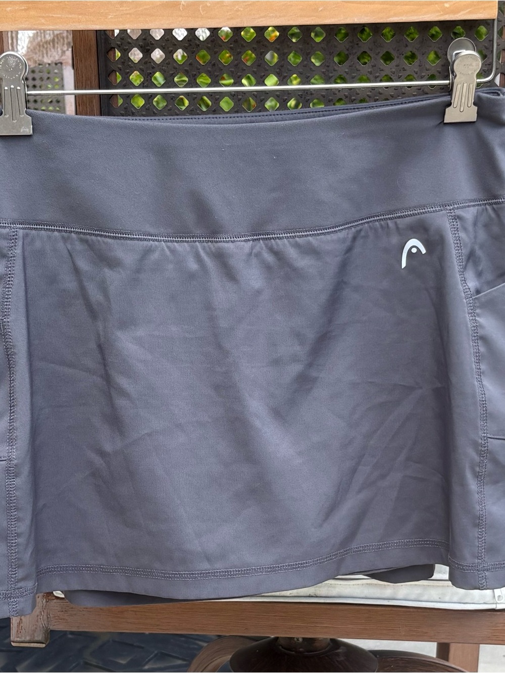Head Women's Gray Tennis Athletic Skort with Subtle Logo- Size M